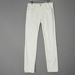 Joe's Mens Jeans 31x34 White Brixton Straight & Narrow Comfort Preppy Nautical